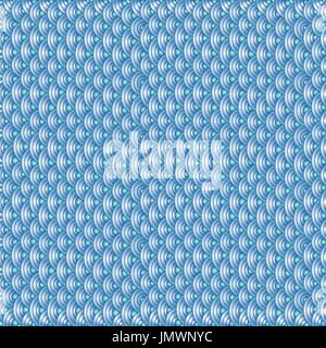 Marine fish scales simple seamless pattern in soft pastel colors. Stock Vector