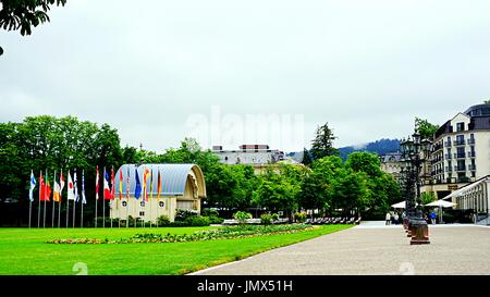 The Spa Shell an open air concert hall in front of Casino Baden-Baden, Baden-Baden, Germany Stock Photo
