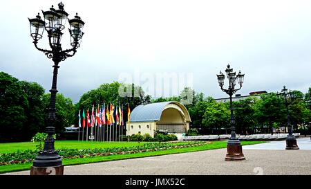 The Spa Shell an open air concert hall in front of Casino Baden-Baden, Baden-Baden, Germany Stock Photo