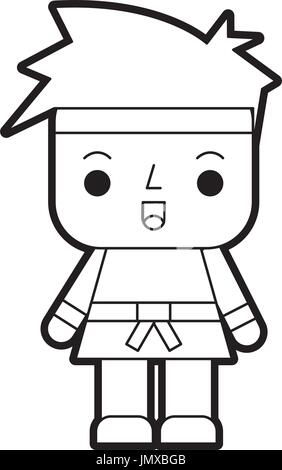 Avatar of a video game warrior Stock Vector