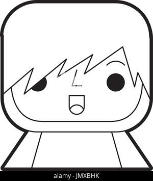 Avatar of a video game warrior Stock Vector
