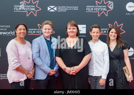 Picture: Thomasina Gibson, Sam Cox, Claire Downes, Toby Haste, Catherine Brunton RED CARPET Cineworld Fountian Park, Stock Photo