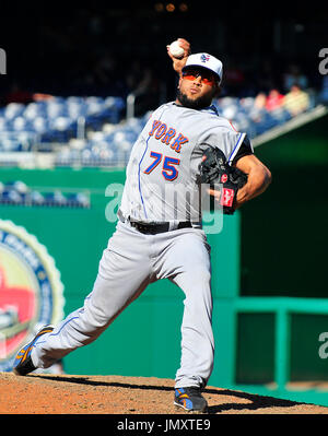 New York Mets pitcher Francisco Rodriguez (#75) steps in at the top of the  9th during the game at Citifield. The Mets defeated the Braves 3-0. (Credit  Image: © Anthony Gruppuso/Southcreek Global/ZUMApress.com Stock Photo -  Alamy