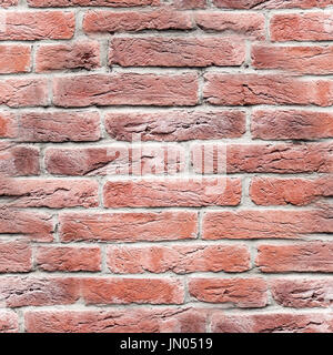 seamless red brick decorative wall. texture, background. Stock Photo