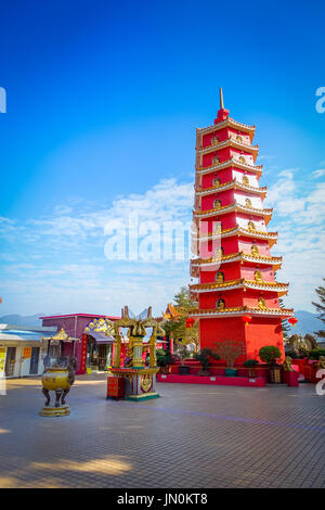 HONG KONG, CHINA - JANUARY 26, 2017: Ten Thousand Buddhas Monastery in Sha Tin, Hong Kong Stock Photo