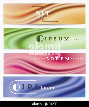 Abstract scientific banner set. Industrial  and technology concept cover vector design. Stock Vector