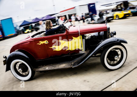 Towcester, Northamptonshire, UK. 29th July, 2017. Silverstone Classic Motor Racing Festival at Silverstone Circuit (Photo by Gergo Toth / Alamy Live News) Stock Photo