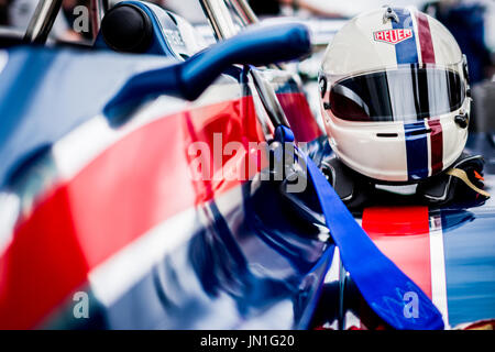 Towcester, Northamptonshire, UK. 29th July, 2017. Silverstone Classic Motor Racing Festival at Silverstone Circuit (Photo by Gergo Toth / Alamy Live News) Stock Photo