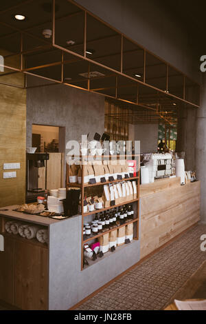 Interior of modern cafe Stock Photo