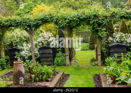 The Reclaimed Garden at Barnsdale Gardens where the late Geoff Hamilton filmed 'Gardeners World' for the BBC nr Oakham, Rutland, England, UK Stock Photo