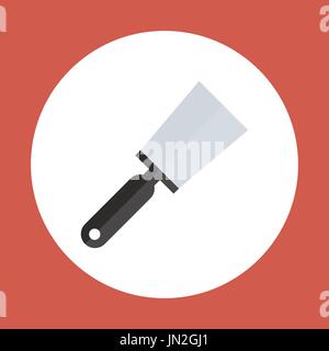 Spatula Icon Working Hand Tool Equipment Concept Stock Vector