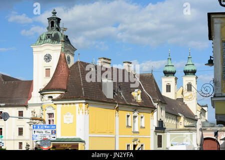 Abbey of Lambach monastery, Lambach, Zentralraum, Oberösterreich, Upper Austria, Austria Stock Photo