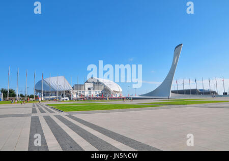 Sochi, Russia - July 6 2017 Sochi Olympic Park Stock Photo
