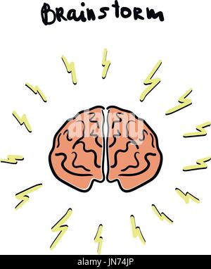 Brainstorming creative idea. Stock Vector