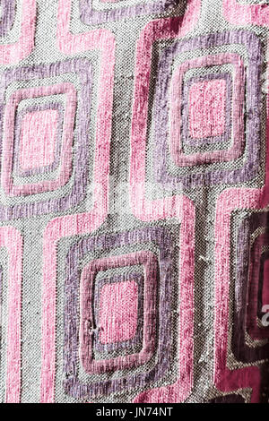 abstract texture of a colorful blanket patchwork like background Stock Photo