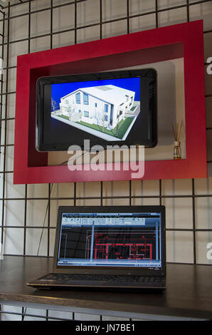 Presentation of the project to the customer Stock Photo
