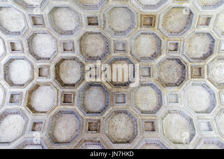 Mantua, Italy - October 23, 2016: Decoration of ceiling in Sant Andrea Basilica at Mantua, Lombardy, Italy Stock Photo