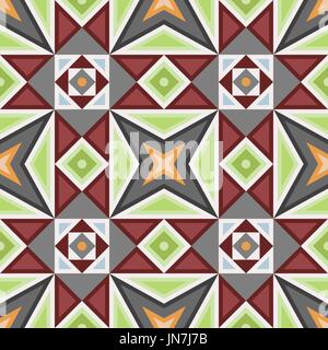 Encaustic tiles seamless pattern. Vector EPS 10 Stock Vector