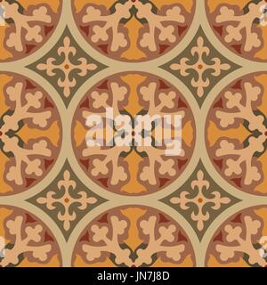 Encaustic tiles seamless pattern. Vector EPS 10 Stock Vector