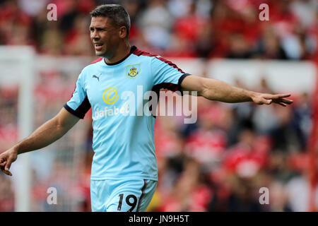 Burnley's Jonathan Walters during the pre-season match at The City Ground, Nottingham. Stock Photo