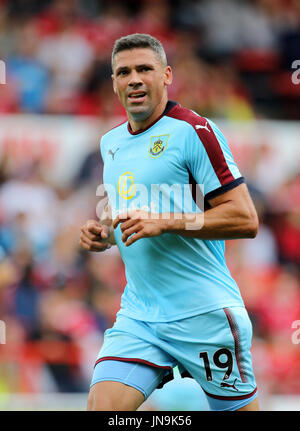 Burnley's Jonathan Walters during the pre-season match at The City Ground, Nottingham. Stock Photo