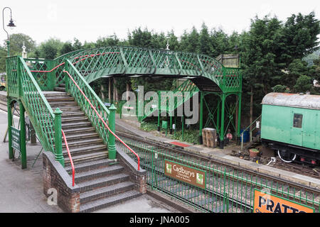 Alresford railway station in Hampshire, England, is the terminus of the Watercress Line from Alton. Stock Photo