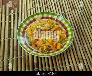 Sobji Rezala - Mixed vegetable Sabzi Indian cuisine Stock Photo