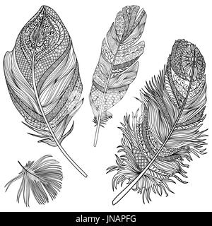 Download Vector illustration set doodle zentangle boho flower ...