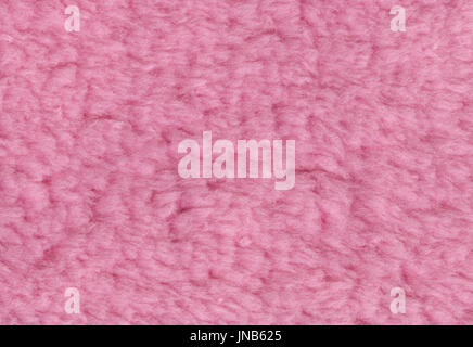 Pink double sided terry towelling fabric texture background. High resolution Stock Photo