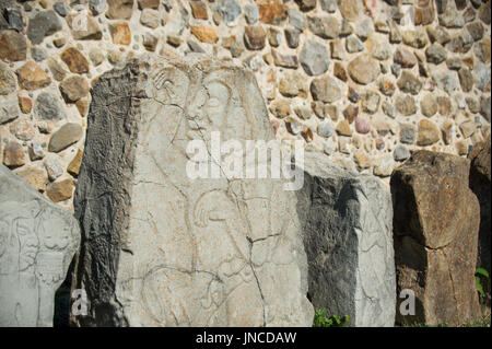 Gallery of the Dancers, Galeria de los Danzantes, Monte Alban, ruins of the Zapotec civilization, Oaxaca, Mexico Stock Photo