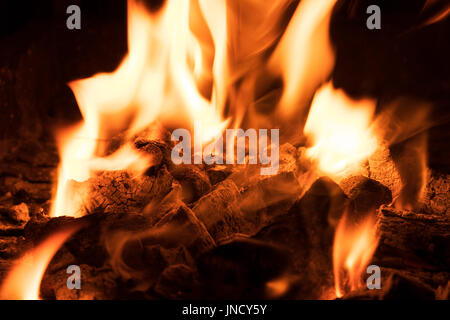 Coals of burning coal. Stock Photo