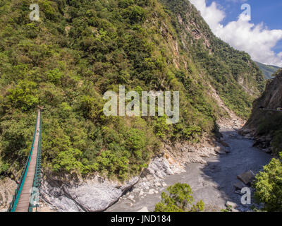 The road along a Taroko Park in Taiwan Stock Photo