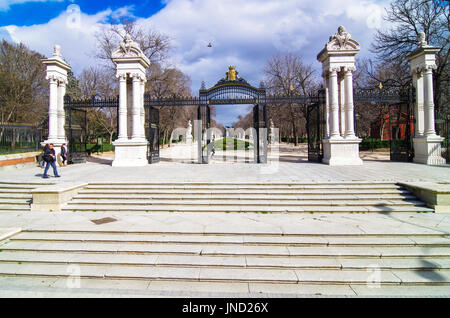 Buen Retiro Park in Madrid the capital of Spain Stock Photo