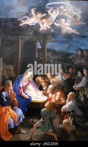 The Adoration of the Shepherds, circa 1640 - Guido Reni Stock Photo