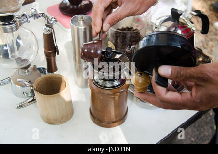 old 1970s 12 volt electric travel coffee maker made for a car picnic and  motoring Stock Photo - Alamy