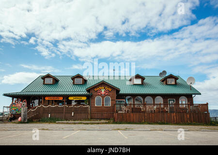 Restaurant, Harbor Grill, Homer Spit, Homer, Kenai Peninsula, Alaska, USA Stock Photo