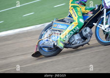 Wroclaw, Poland. 29th July, 2017. The World Games 2017, Special invitation sport speedway finals. 7 national teams from Denmark, Sweden, Russia, Australia, Germany, Poland and United Kingdom. Close-up photo of Austrlian racer in Wroclaw, Poland. Credit: Bartlomiej Magierowski/Alamy Live News. Stock Photo