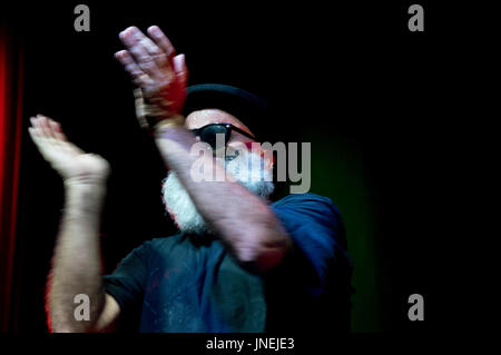 London, UK. 29th July, 2017. Chico Trujillo performing at the Rich Mix in London, UK. Credit: Julio Etchart/Alamy Live News