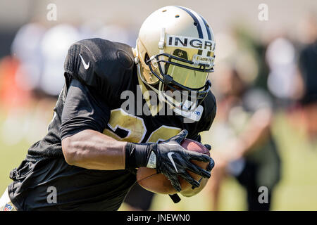 Metairie, Louisiana, USA. 30th July, 2017. New Orleans Saints running back Mark Ingram II (22) participates in drills during the New Orleans Saints training camp held at the Ochsner Sports Performance Center in Metairie, LA. Stephen Lew/CSM Credit: Cal Sport Media/Alamy Live News Stock Photo