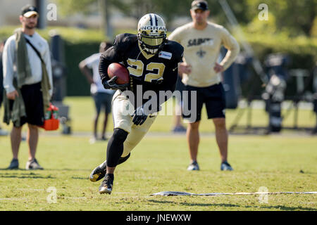 Metairie, Louisiana, USA. 30th July, 2017. New Orleans Saints running back Mark Ingram II (22) participates in drills during the New Orleans Saints training camp held at the Ochsner Sports Performance Center in Metairie, LA. Stephen Lew/CSM Credit: Cal Sport Media/Alamy Live News Stock Photo