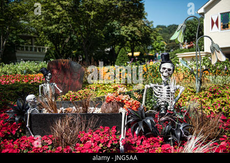 Seoul, South Korea - September 26, 2013 : The Architecture and unidentified tourists are in Everland Resort, Yongin City, South Korea, on September 26 Stock Photo