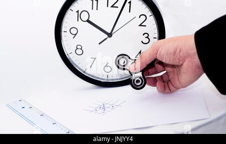 Abstract composition of spinner in business. Stock Photo