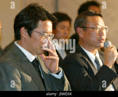 TOKYO, Japan - Ryuzo Setoyama (R), representative of the