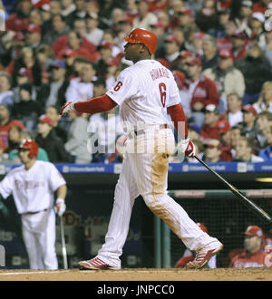 Philadelphia Phillies' Ryan Howard hits a three-run home run in the first  inning off a pitch from New York Yankees' Mike Mussina at Citizens Bank  Park in Philadelphia, Pennsylvania, on Tuesday, June