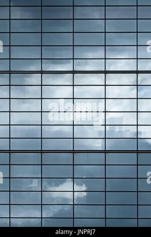 An abstract close-up of a section of a modern building Stock Photo