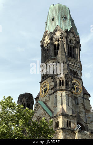 The Kaiser-Wilhelm-Gedachtniskirche in Berlin Stock Photo