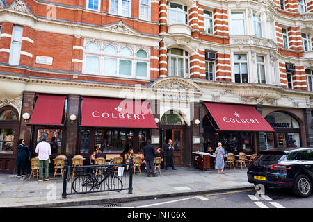 Colbert, A French Bistro Cafe, Sloane Square, Chelsea, London, UK Stock Photo