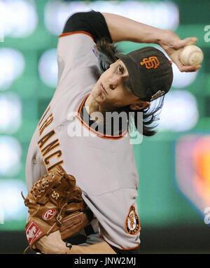 during game 3 of the 2010 World Series between the San Francisco Giants and  the Texas Rangers on Saturday, Oct. 30, 2010 in Arlington, Tx. (Michael  Macor/San Francisco Chronicle via AP Stock Photo - Alamy