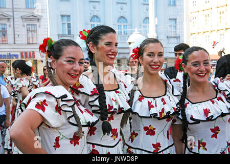 International Folklore Festival 2017,Argentina,Piedritas,Ballet 'Malambo Argentino',Zagreb,Croatia,Europe,22 Stock Photo