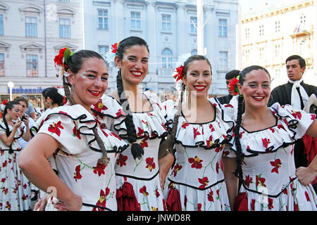 International Folklore Festival 2017,Argentina,Piedritas,Ballet 'Malambo Argentino',Zagreb,Croatia,Europe,23 Stock Photo